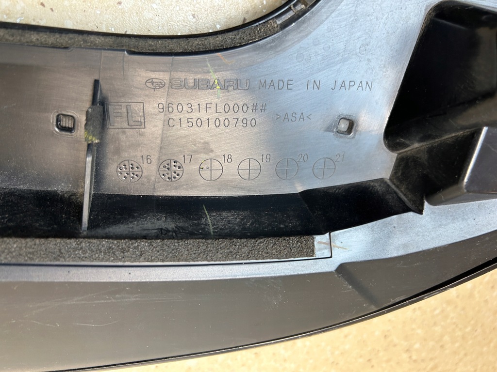 фото №6, Спойлер спойлер кришки subaru crossterk xv 96031fl000