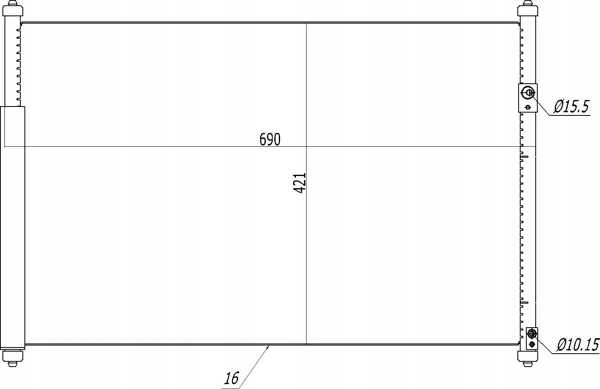 фото №9, Конденсатор радиатор кондиционера suzuki grand vitara ii, xl7 1.6-3.6