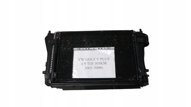 фото №7, Комплект радиатор радиатор vw golf v plus 1.9 tdi 5k0121253d 1k0145803t