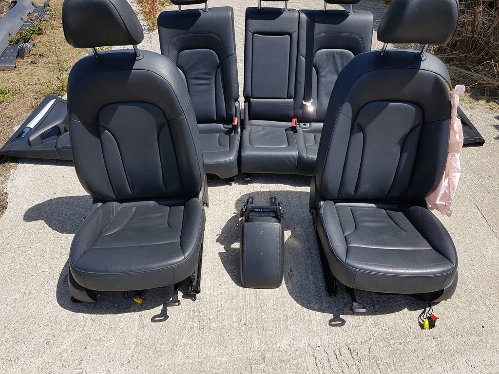 фото №5, Audi q5 8r lift 12-16r сиденья кожаный заднее сиденье