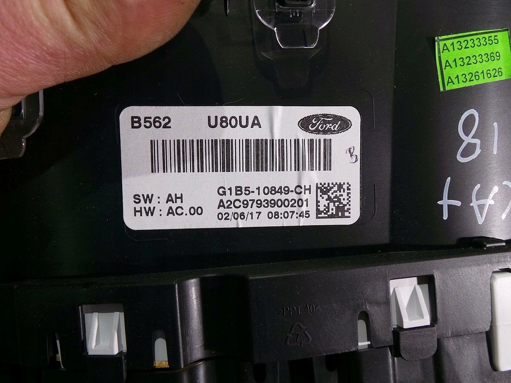 фото №8, Ford ka+ plus 1.2 2018 бортовой компьютер замок зажигания набор g1b5-12a650-ad