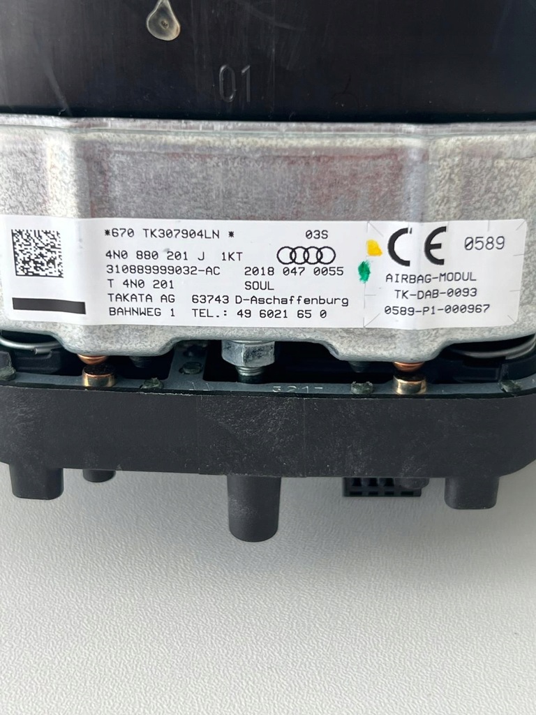 фото №5, Audi a8 d5, audi e-tron подушка подушка безпеки водія оригінал 4n0880201j