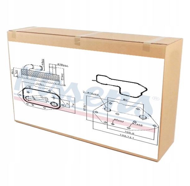 фото №1, Nissens 90808 радіатор оливи, олія двигунний