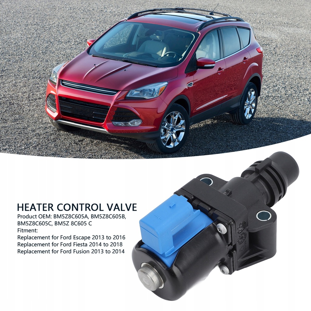 фото №15, Клапан управляющий отопителя bm5z8c605a заменитель клапана водяной двигателя