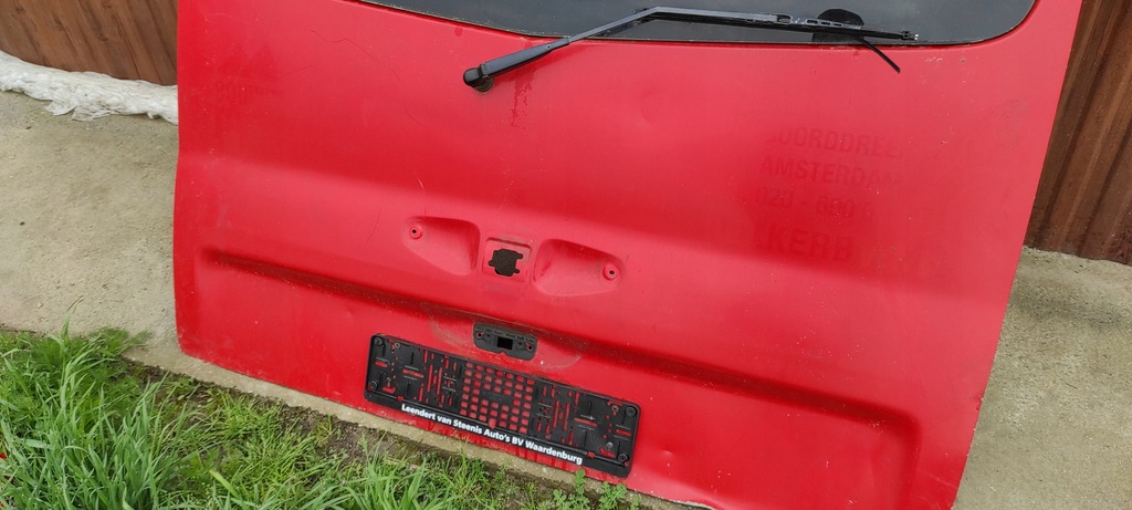 фото №5, Кришка багажника opel primastar renault trafic 1 vivaro 1 vivaro a czerwona з скло