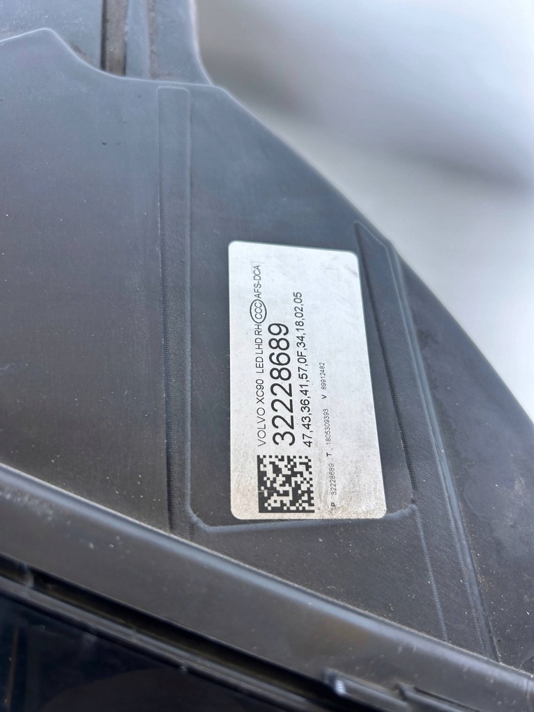 фото №10, Volvo xc90 xc-90 лампа права перед передня