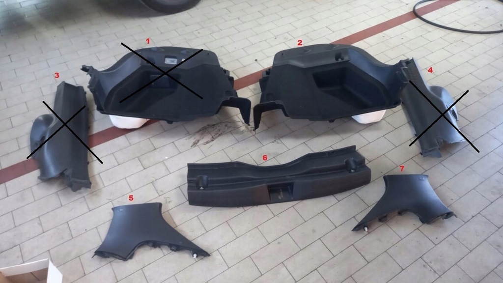 фото №1, Пластик салон защита багажника toyota c-hr