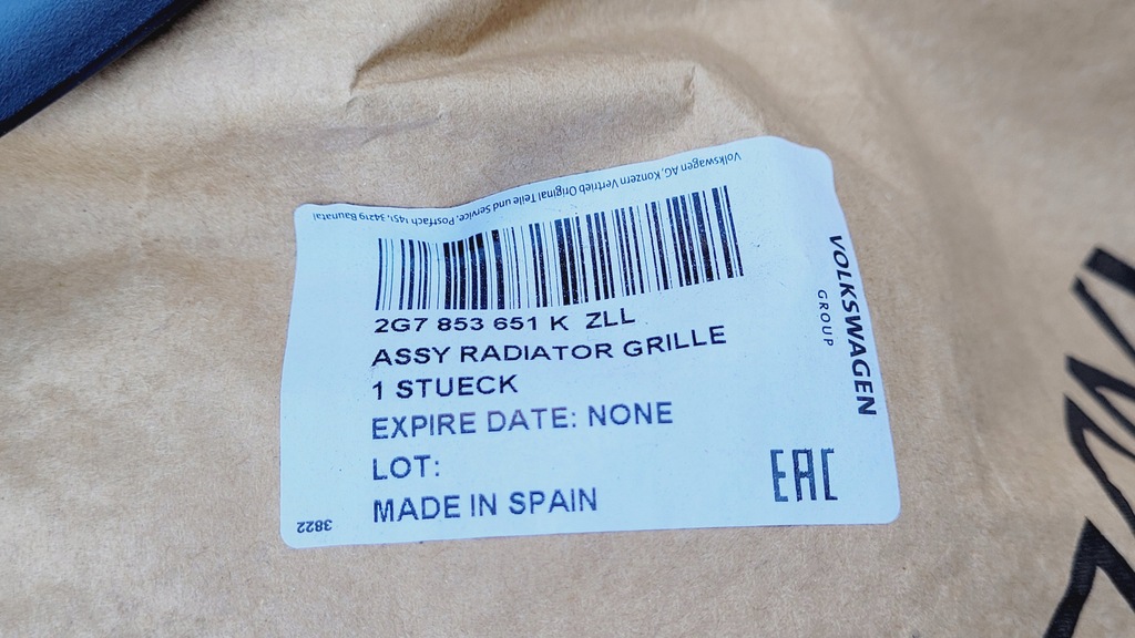 фото №12, Vw taigo r-line 2021-2024 решётка радиатора 2g7853651k новый оригинал vw