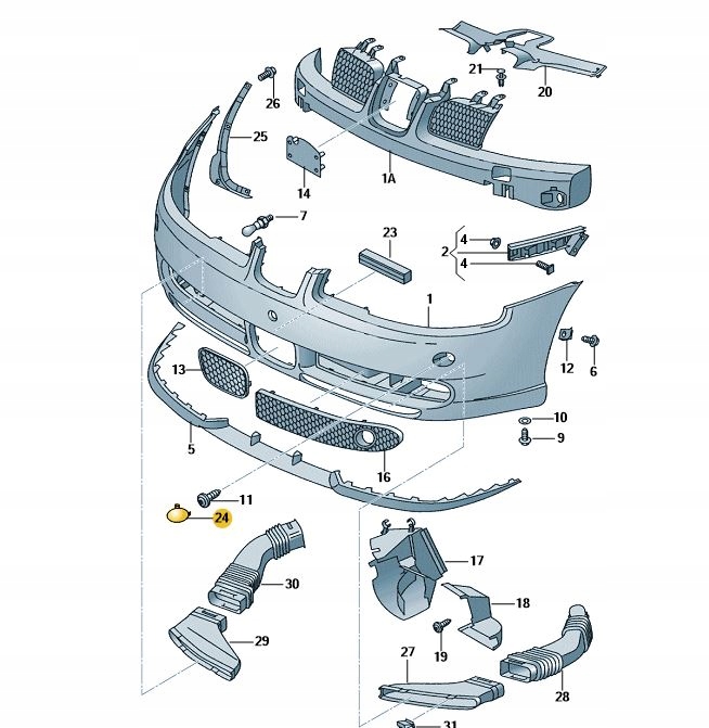фото №1, Правая заглушка бампера перед seat cupra top sport toledo 1m6807450b