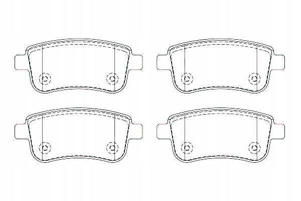 Breck тормозные колодки тормозные renault задний  megane 08- ham. Цена