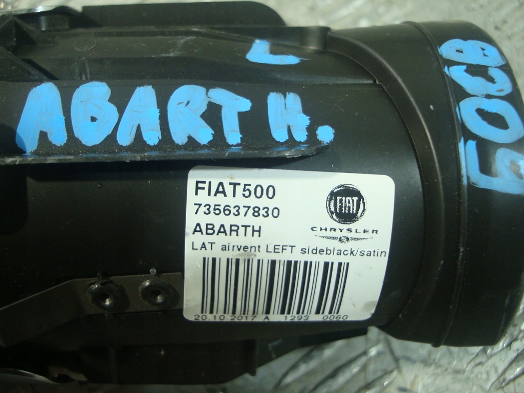 фото №4, Решітка обдув хром лівий перед fiat 500 abarth