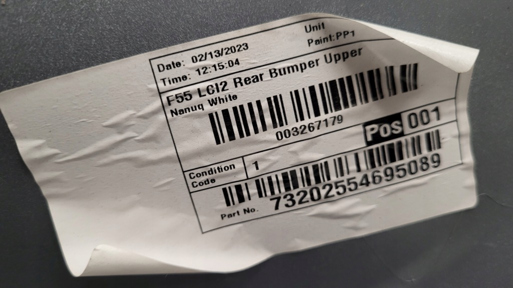 фото №10, Бампер задний задняя mini f55 jcw lift lci 5-дверь