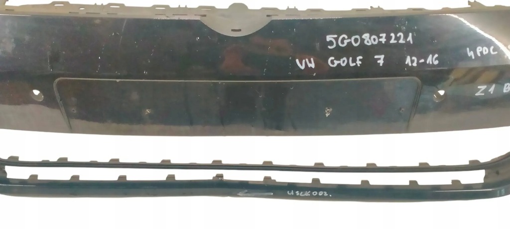фото №8, 5g0807221 vw golf vii 7 2012-2016 бампер передний перед 4xpdc