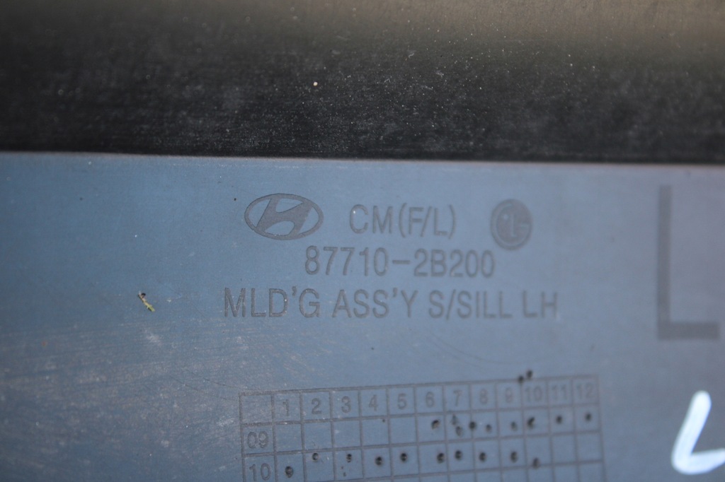 фото №9, Молдинг накладка поріг ліва hyundai santa fe ii lift