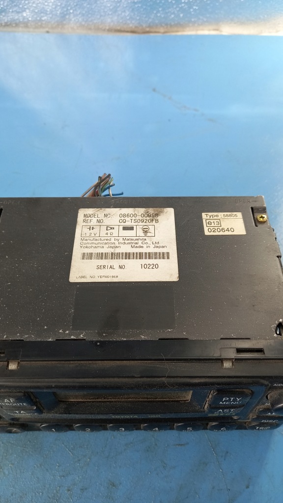 фото №3, Радіо toyota previa 01r 08600-00958