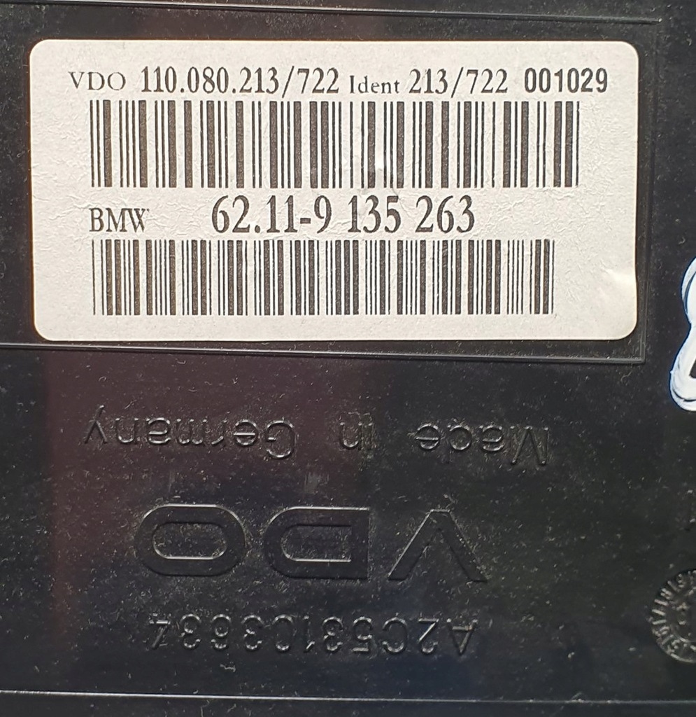фото №7, Счетчик приборы bmw 6 e63 e64 4.8 v8 m6 9135263 eu