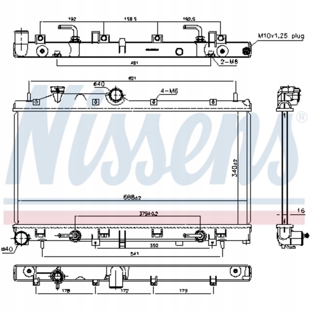 фото №1, Радиатор wody subaru legacy v outback 09-14