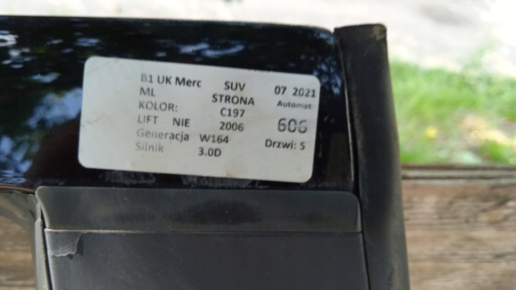 фото №16, Mercedes ml w164 suv двері задня правий c197