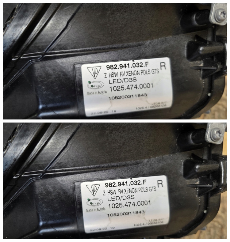 Porsche boxster cayman 982 перед капот крыло бампер лампы gts ксенон 718 Оригинал