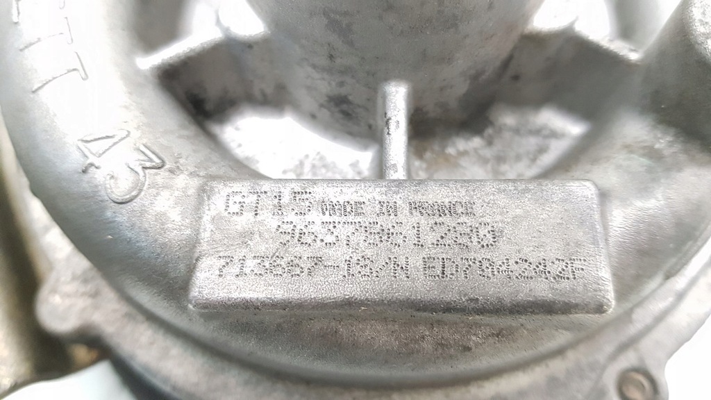 фото №6, Турбонагнітач 713667-1s/n 9637861280 garrett 2.0hdi c8 807 806 evasion psa