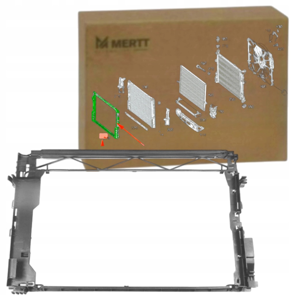 фото №1, Рамка рама корпус радіатор кронштейн mercedes a w177 a156 cla a117 45 amg