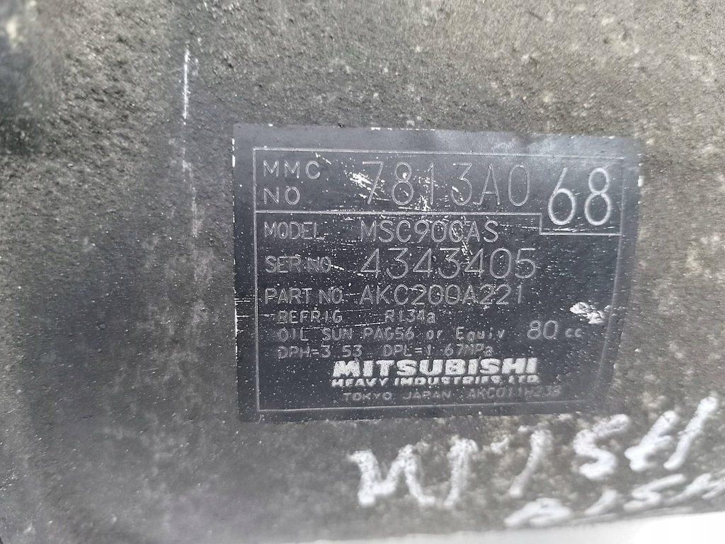 фото №8, Насос, компрессор кондиционера mitsubishi lancer ix 7813a068 msc90cas 1.8