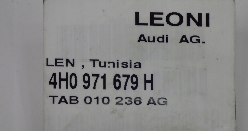 фото №14, Джгут освітлення панелі audi a8 d4 4h 4h0971679h