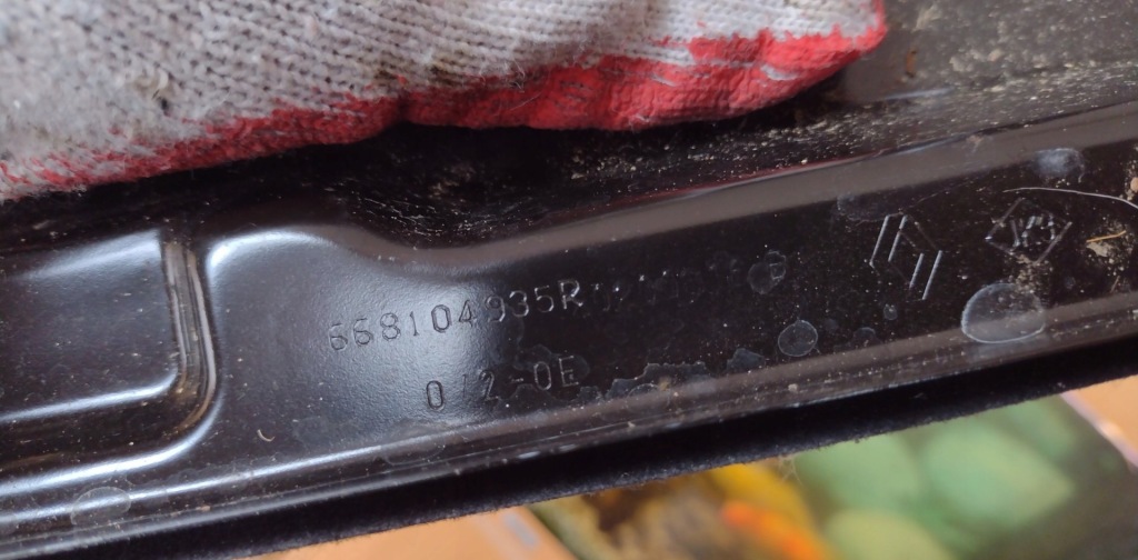 фото №3, Жабо металлический renault clio v 668104935r jak nowe