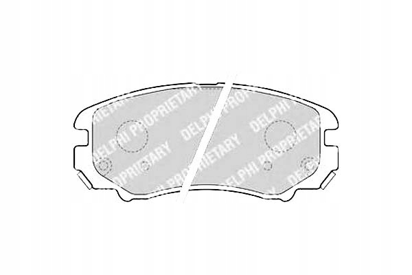 фото №1, Delphi гальмівні колодки гальмівні hyundai coupe elantra sona
