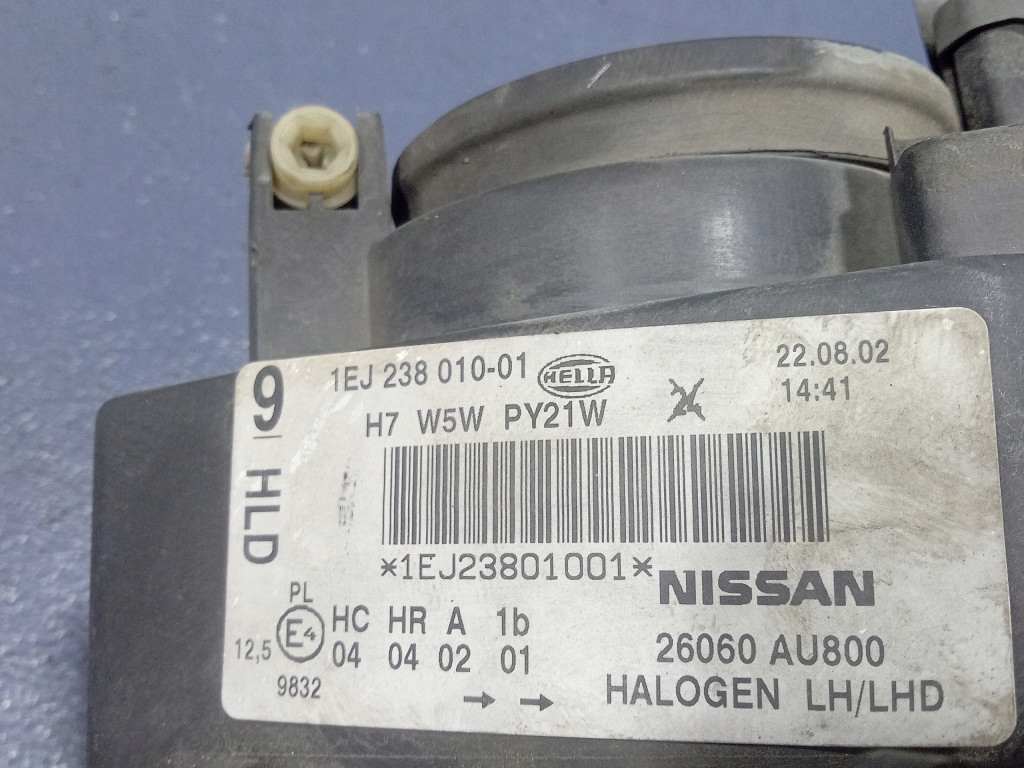 фото №7, Nissan primera p12 фара левый перед лампа передняя eu 26060au800