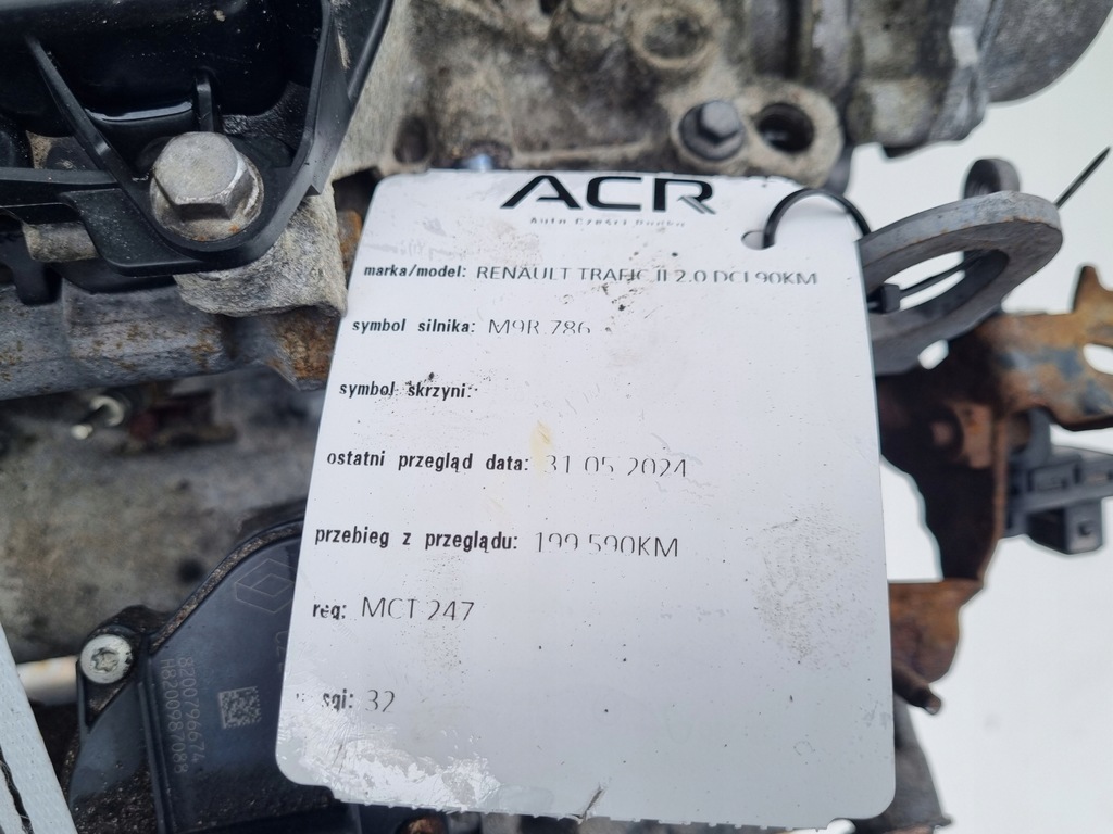 фото №12, Двигатель комплект nissan primastar 2.0 dci задокументировано 199tyś m9r786