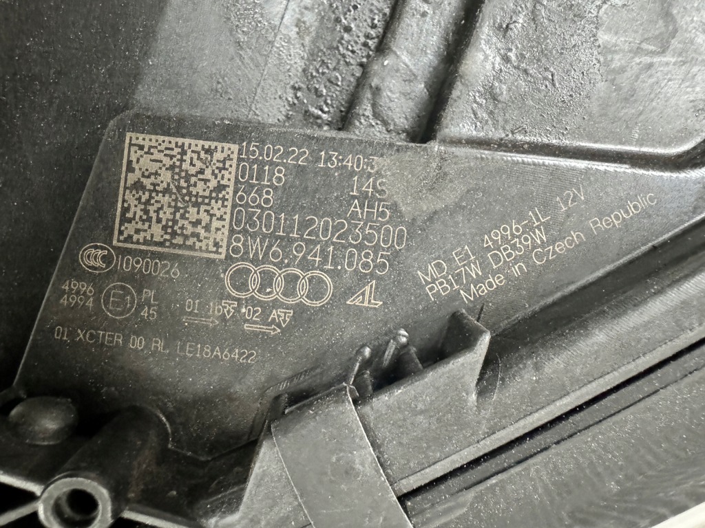 фото №5, Audi a5 8w5 lift ліва лампа передня laser