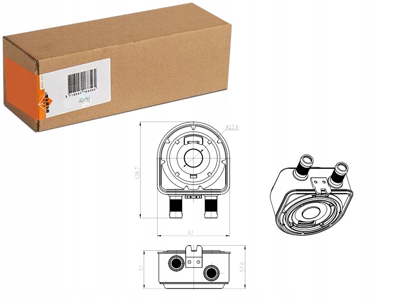фото №1, Радиатор масла hyundai genesis grandeur ix35 santa fe ii santa fe