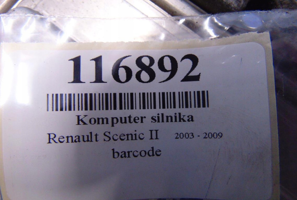 фото №5, Renault scenic ii бортовой компьютер двигателя 0281011776