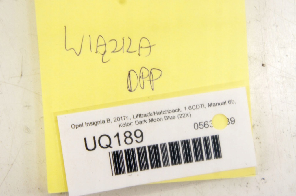 фото №7, Uq189 opel insignia b джгут двері правий перед 39133598