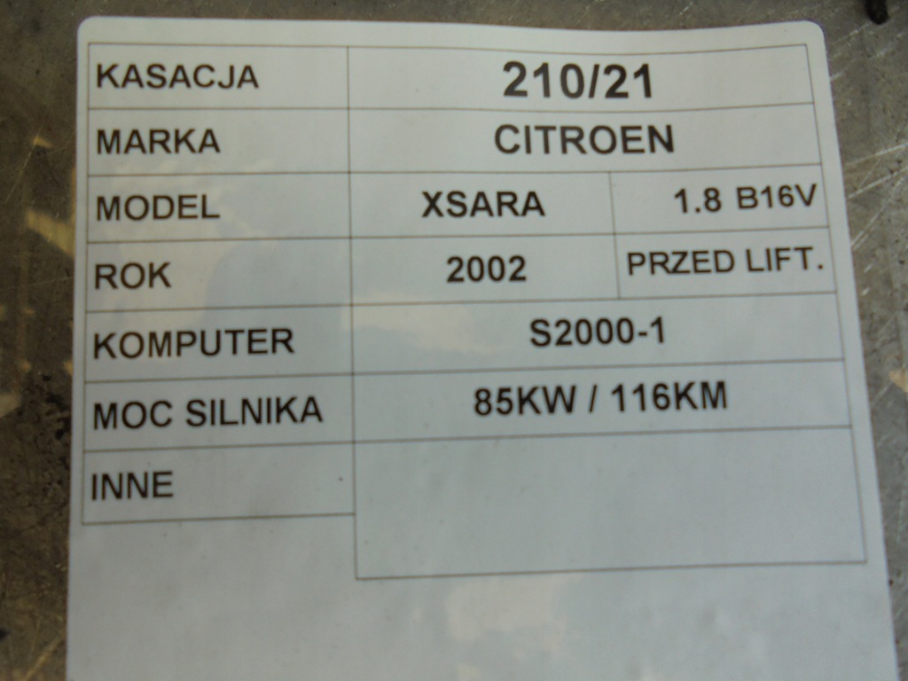 фото №4, Компьютер citroen xsara picasso 1,8b 9648707780 s2000-1