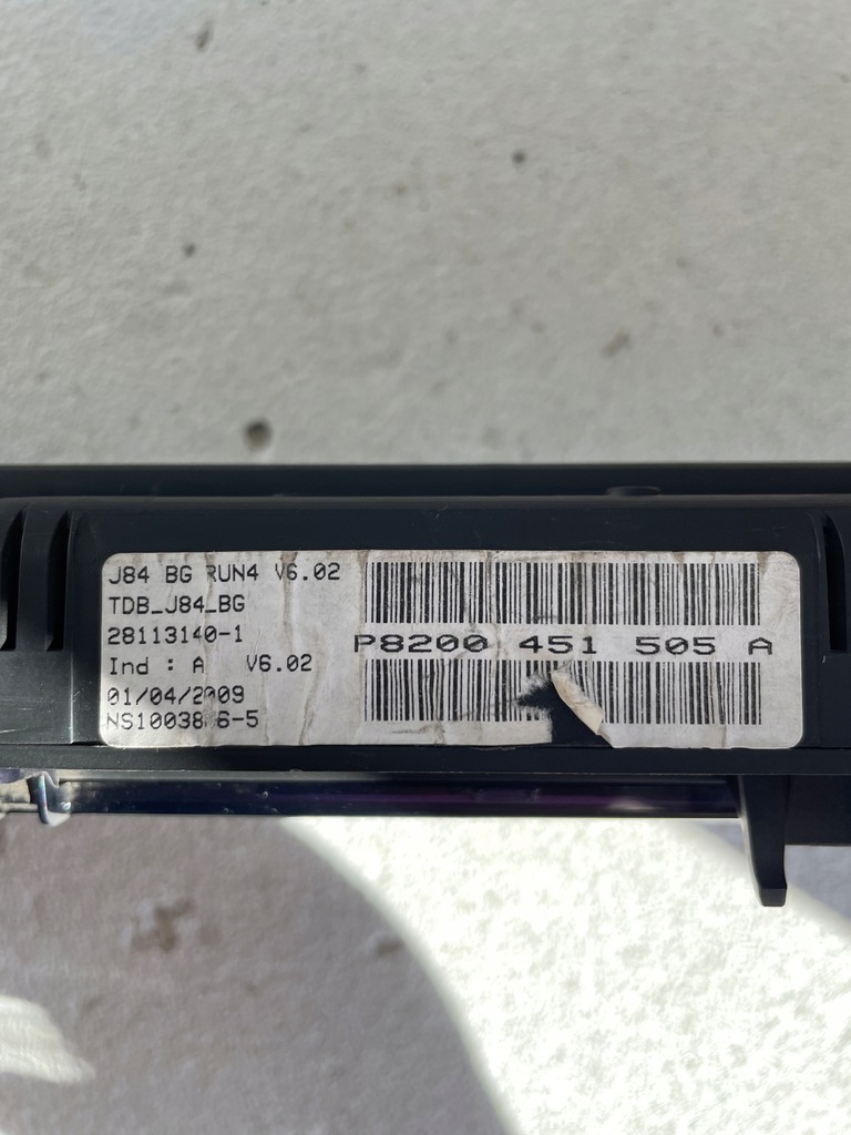 фото №3, Лічильник дисплей renault scenic ii p8200451505a