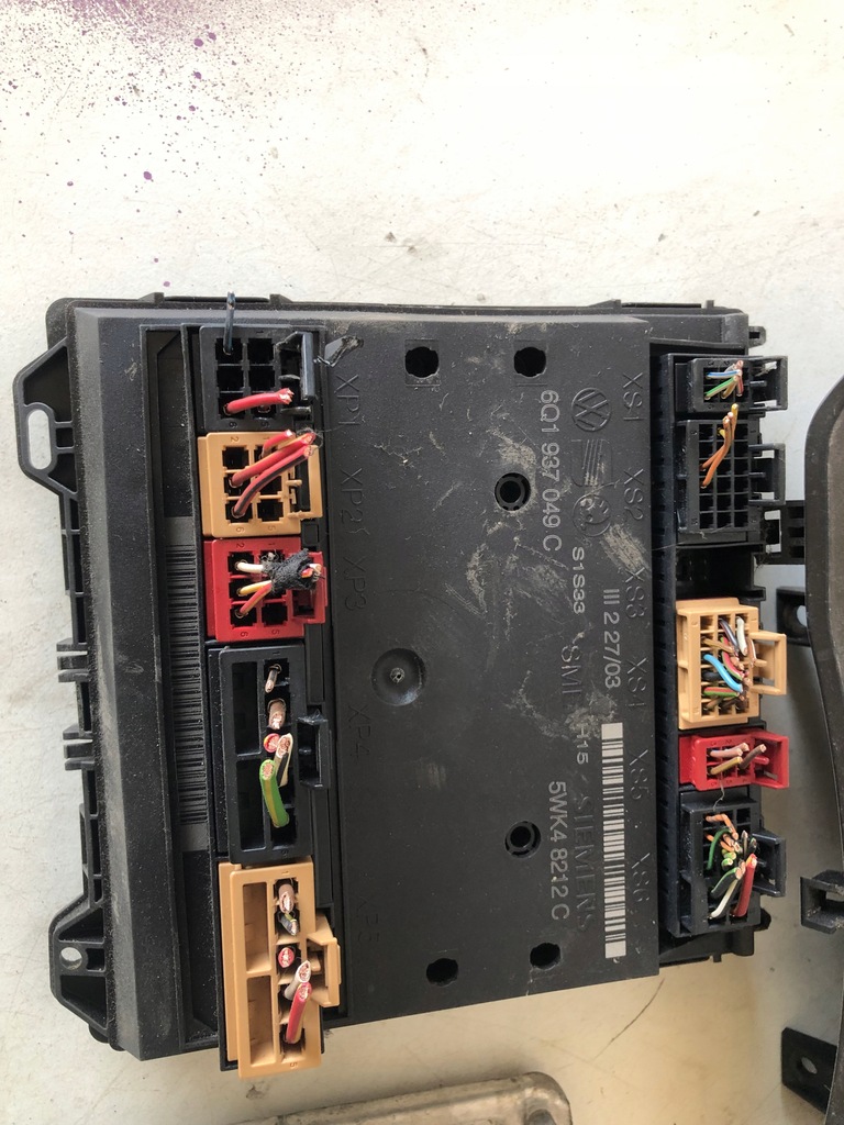 фото №5, Блок управления набор стартовый volkswagen polo 9n 1.9 sdi 038906012hl