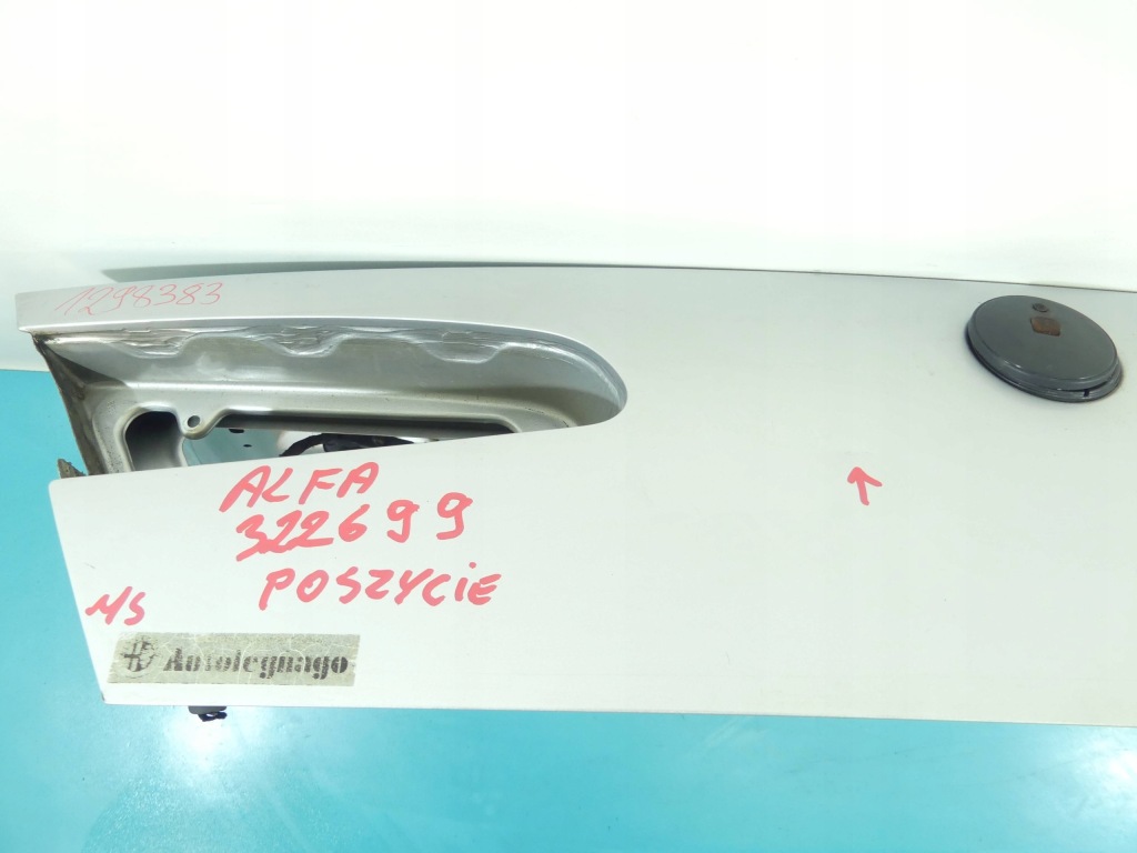 фото №5, Крышка багажника задняя alfa romeo 166 sedan серебристый 612/a