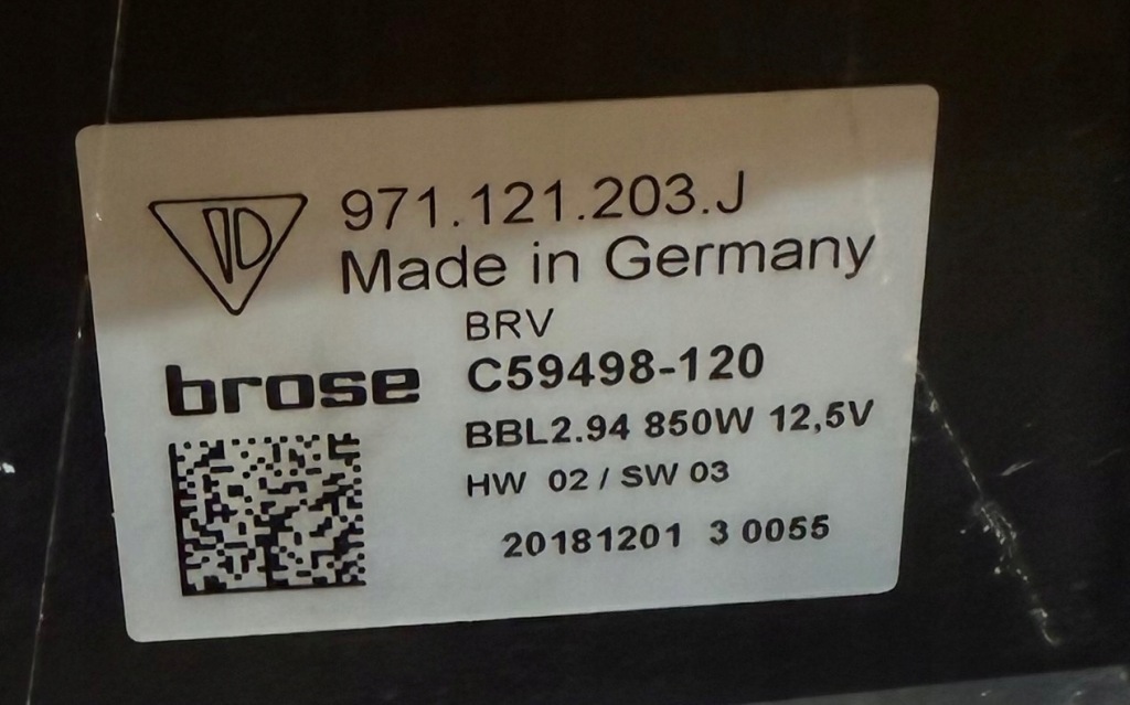 фото №8, Kpl. pas усилитель радиатор вентилятор porsche panamera 971 4,0 tfsi v8