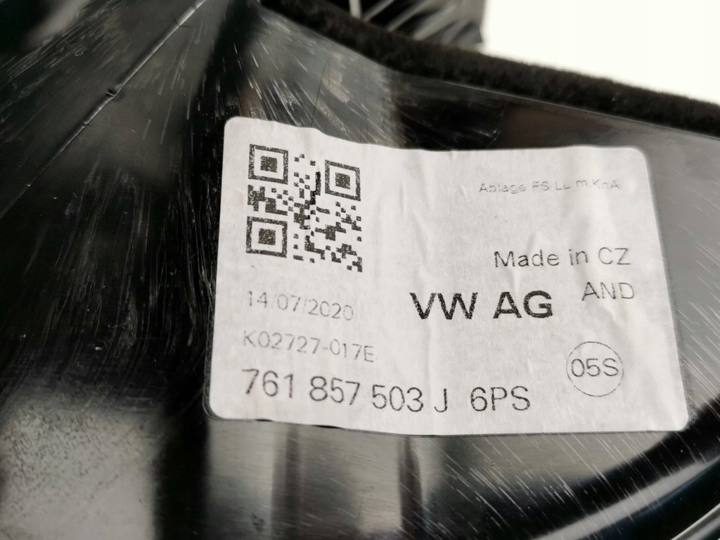 фото №9, Защита нижняя консоли панели vw touareg cr7 761857503j nowa org