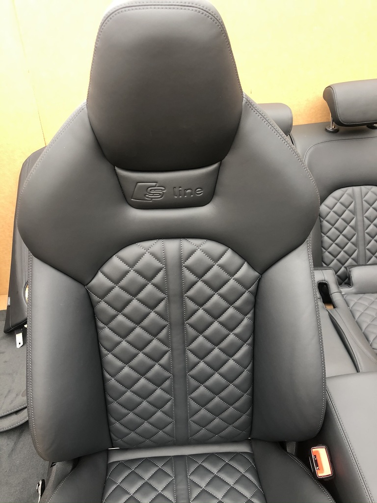 фото №5, Audi a7 c7 4g lift сидіння обшивки комплект підігрів s-line 38km