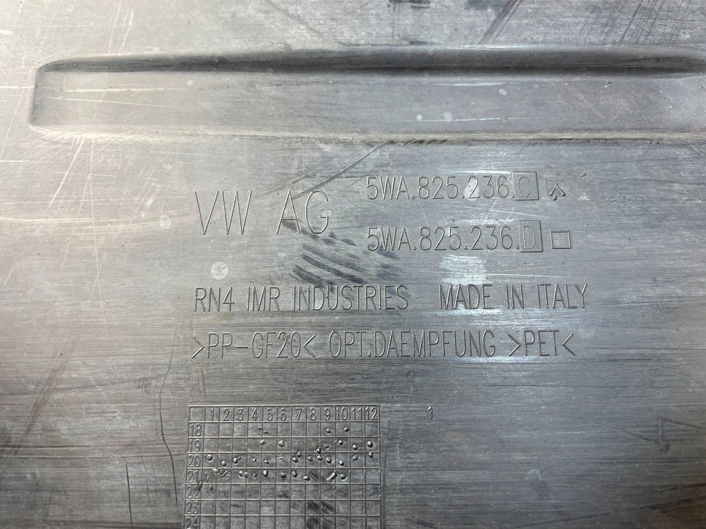 фото №14, Плита защита пол pod двигатель vw skoda seat audi 5wa825236c