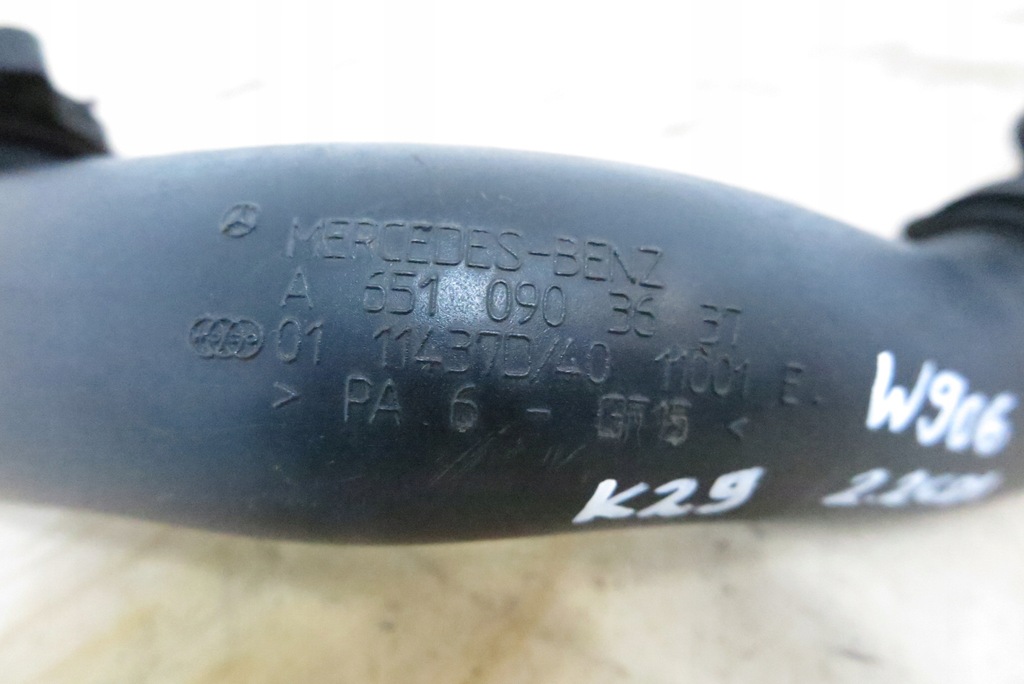 фото №4, W212 w204 2.2 cdi труба інтеркулер a6510903637