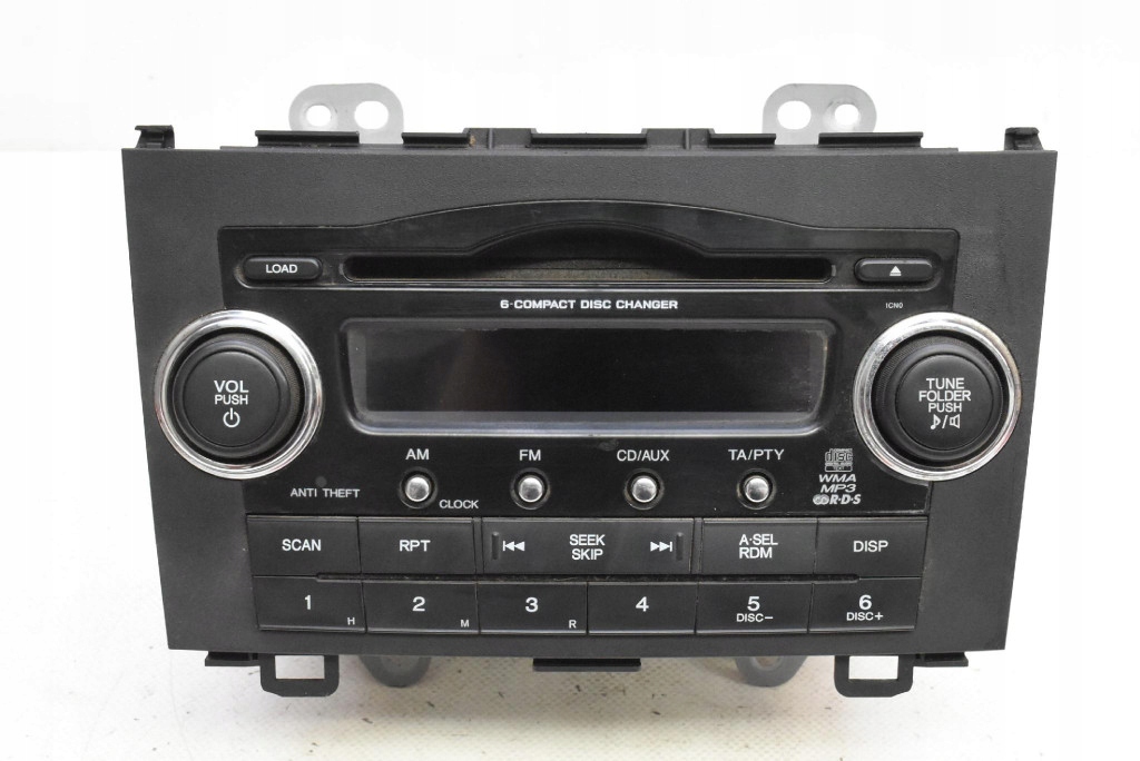 фото №1, Радіо радіопрогравач 39100-swa-g202-m cd aux mp3 rds honda crv 3 iii 06-09