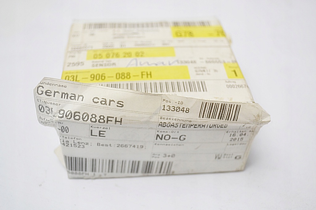 фото №8, Vw датчик выхлопных газов 03l906088fh 1j0973802 новый oryg.