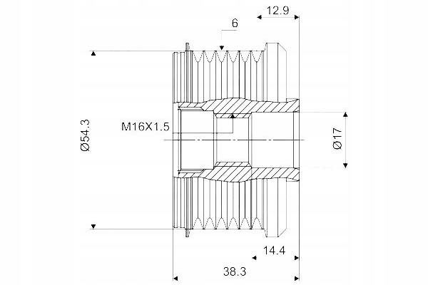 фото №11, Зчеплення генератора citroen citroen berlingo, c2,