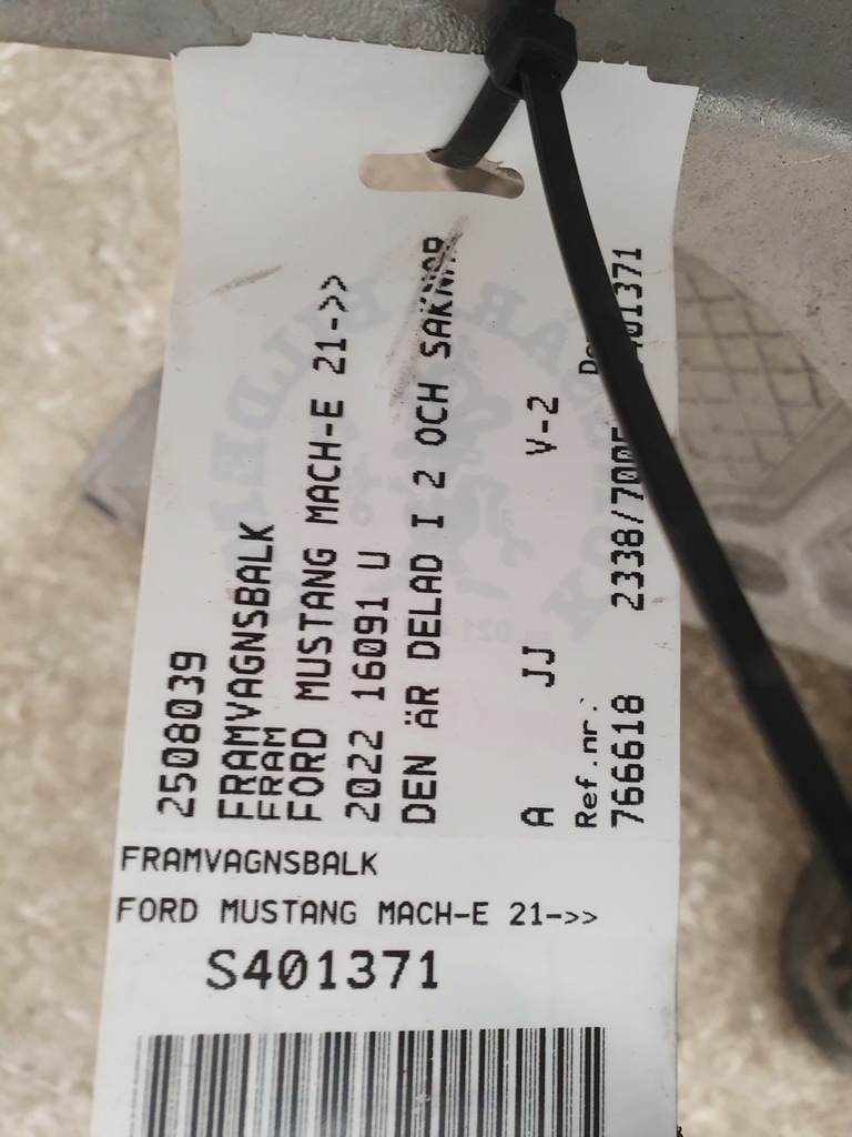 фото №8, Ford mustang mach-e mach e подрамник подрамник подрамник lj9c-5c145-ac lj9c5c145ac