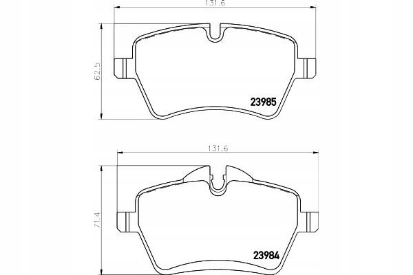 фото №2, Textar гальмівні колодки ham. mini перед cooper s 04-15