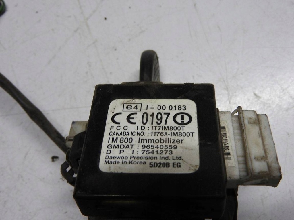 фото №9, Chevrolet kalos 05 замок запалювання ключ 96540559